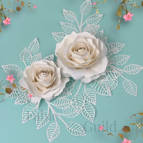 Luxurious Grace - Paper Rose Cut File