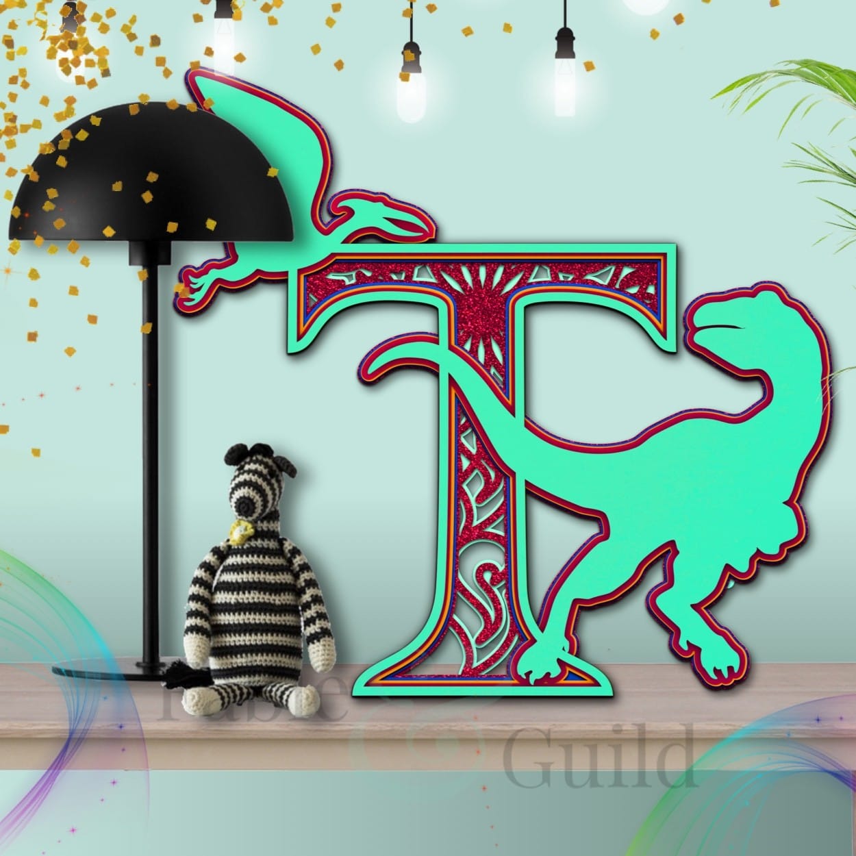 Download Awesome 3d Dinosaur Svg Cut File Letter G Fable Guild