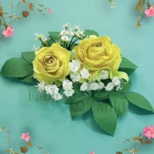 Sweet English Rose Bouquet - Paper Bouquet Cutting Files