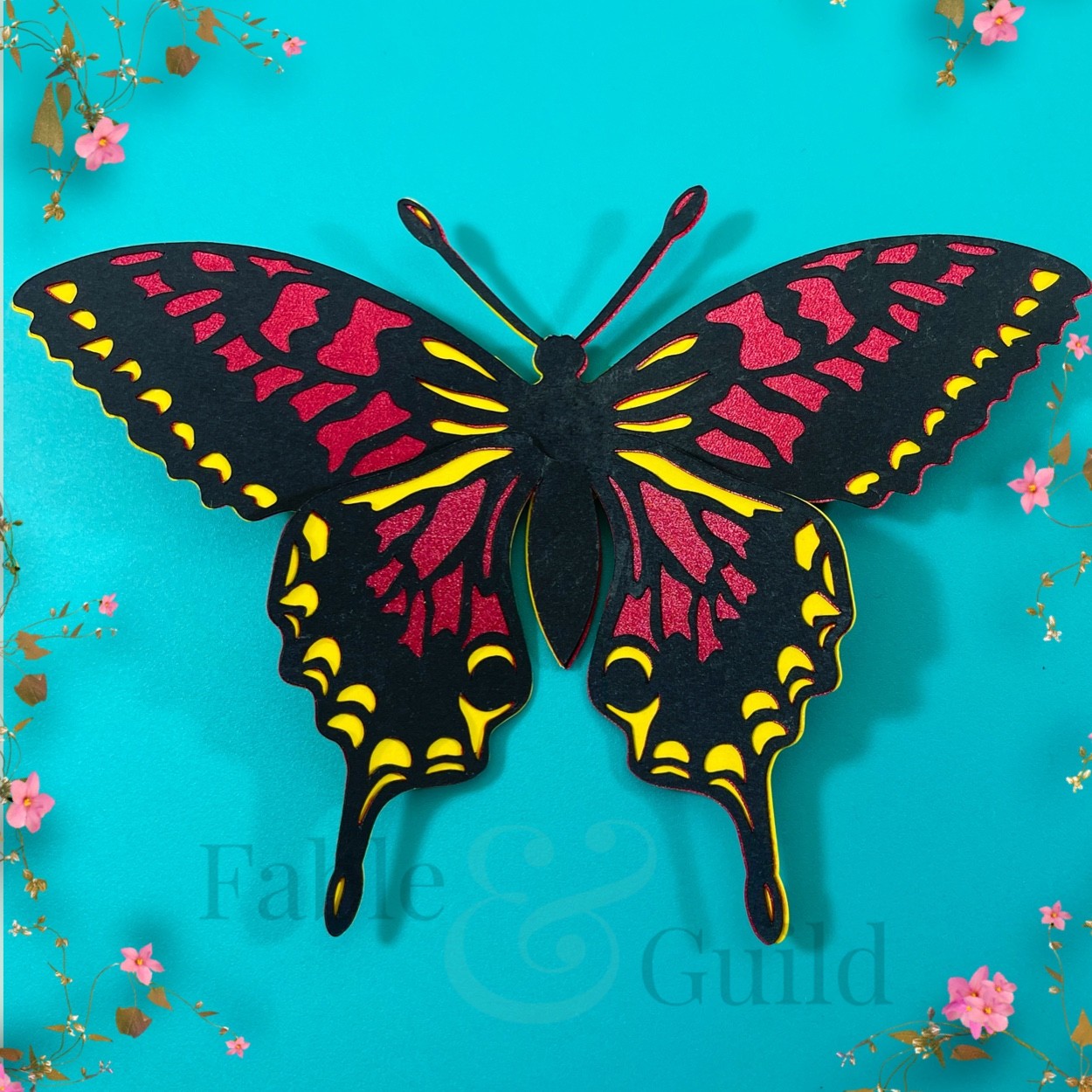 Download Beautiful 3d Butterfly Outline Svg Cut File Fable Guild