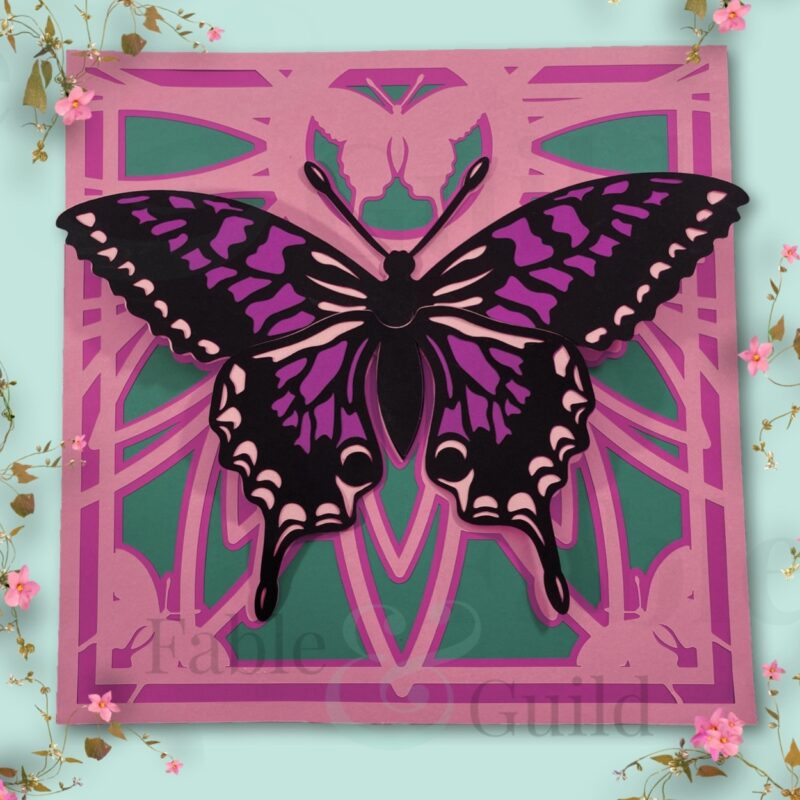 Good Fortune Butterfly Mandala SVG