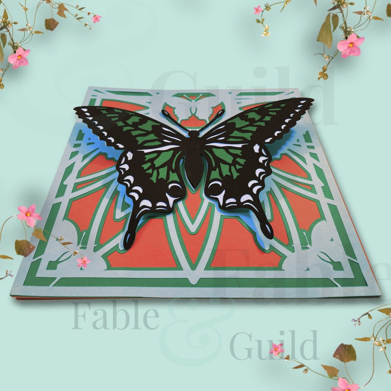 Download Gorgeous 3d Butterfly Mandala Svg Cut File Fable Guild