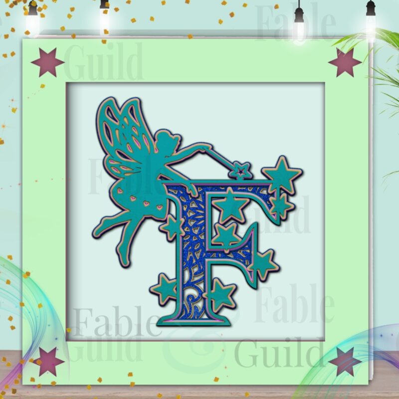 Fairy SVG Letter Template F