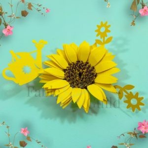 SVG Rolled Paper Sunflower Garden