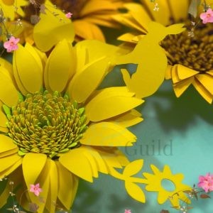 My Latest 3D Rolled Paper Sunflower SVG Templates (A Sneaky Peak at 2 New Designs) - rolled paper sunflower svg templates