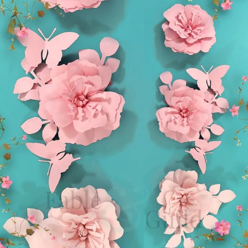 Cricut Rolled Flower Template