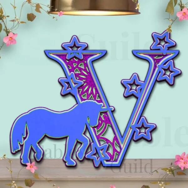Star the Unicorn SVG Cutting File V