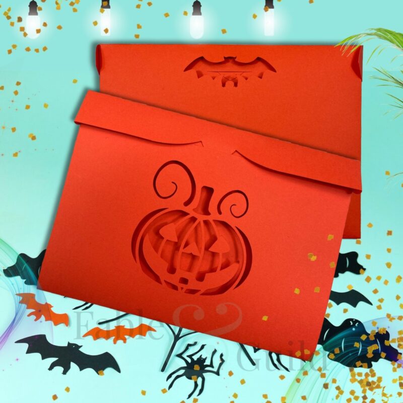 Halloween Envelope SVG Template