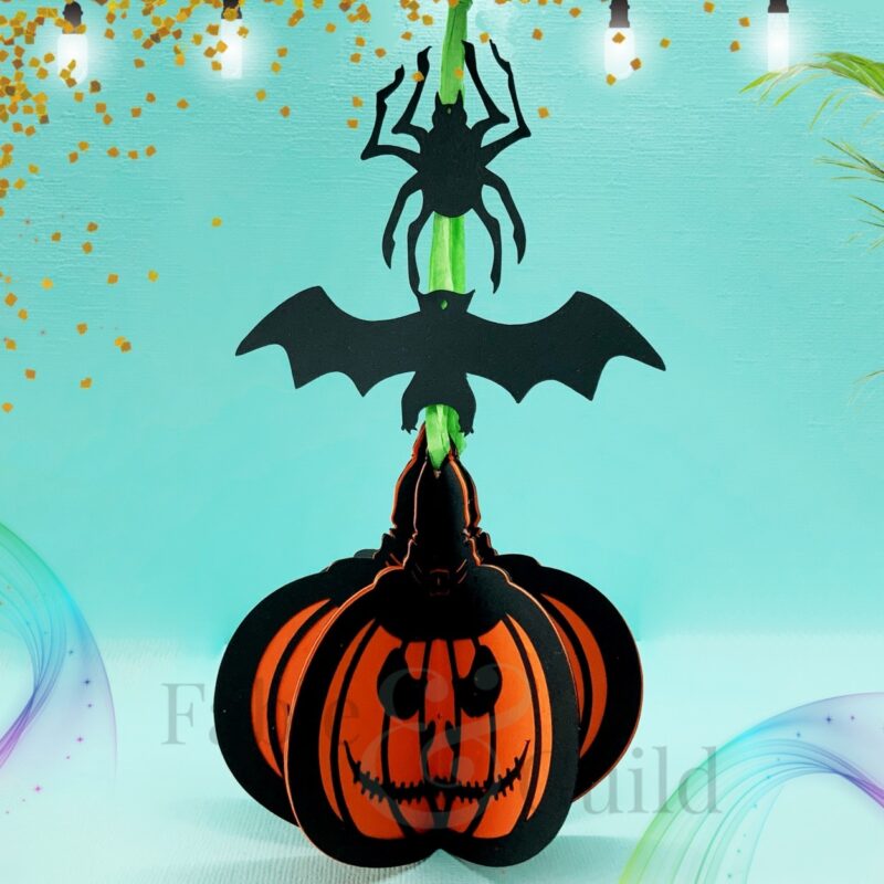 3D Halloween Bauble SVG Cut File