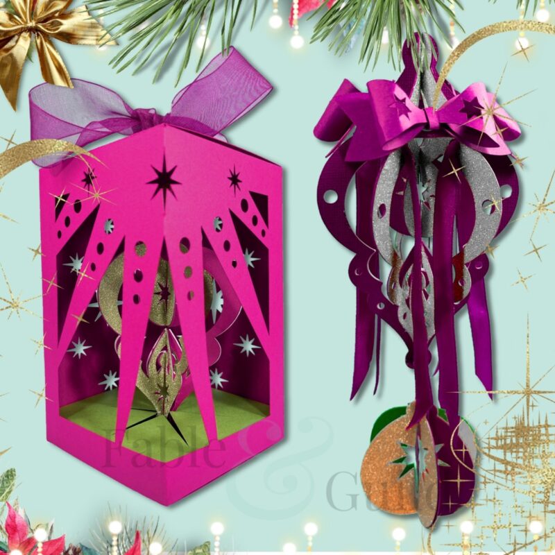 Pray This Day - Christmas Bauble Kit (plus FREE SVG Starlight Gift Box & Cutie Bow) - 3d svg christmas bauble cut file