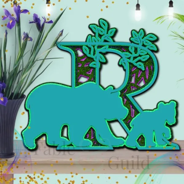 Cricut Mama Bear Letter Cut File R