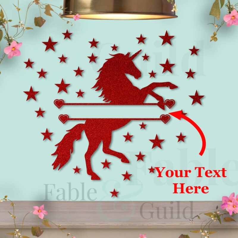 Majestic Unicorn SVG Monogram