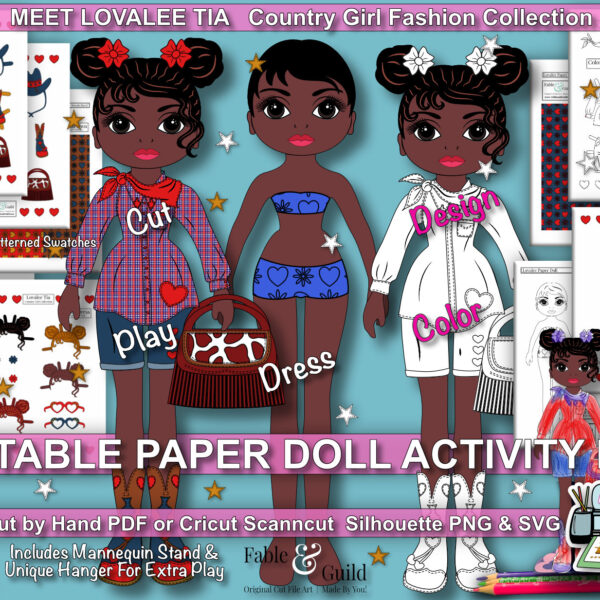 Tia - A Printable Paper Doll Template