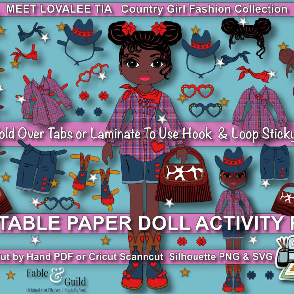 Tia - A Printable Paper Doll Template