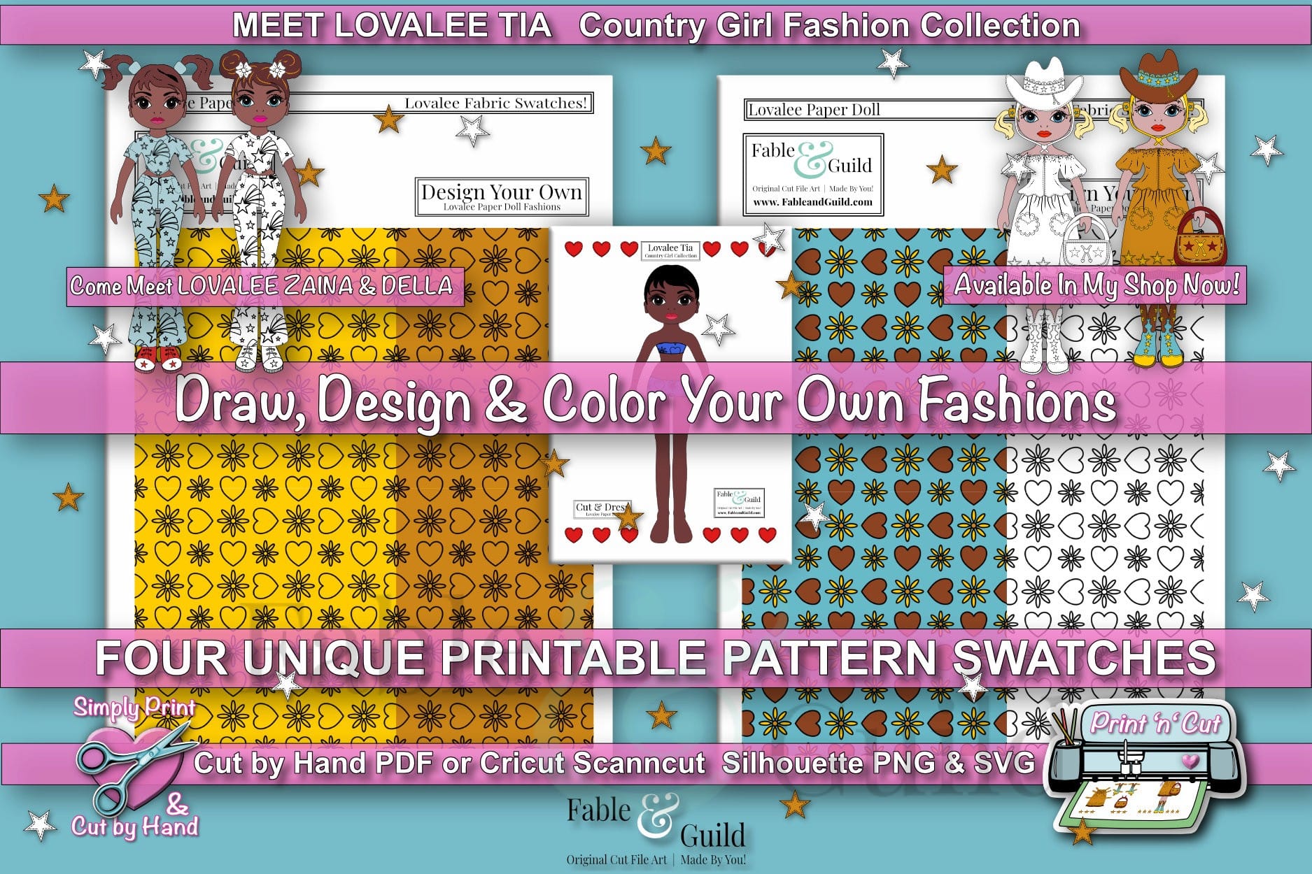 Printable Paper Doll template