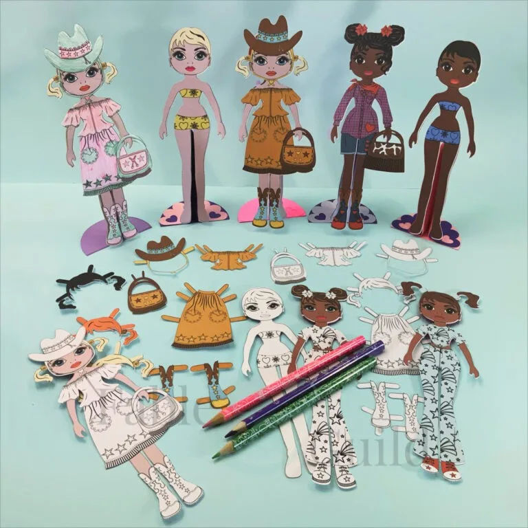Printable cut out paper dolls